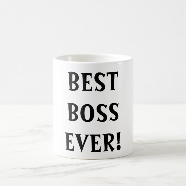 Café Taza de "mejor Boss nunca" (Centro)