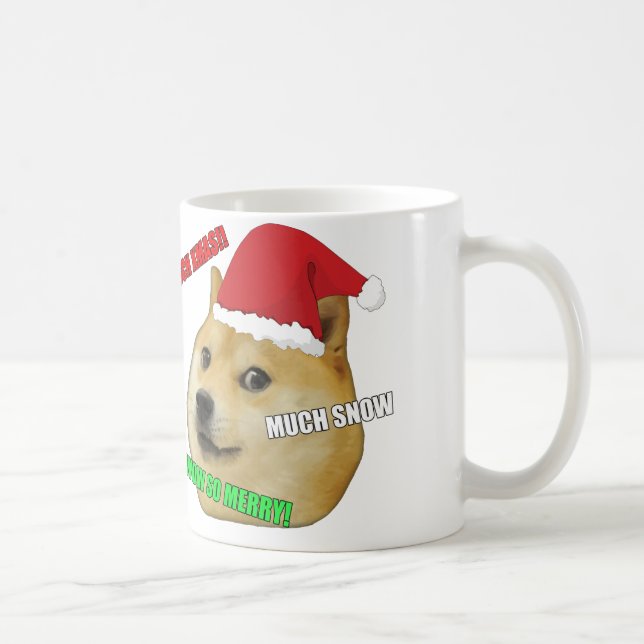 Café Taza de Meme del dux del navidad (Derecha)