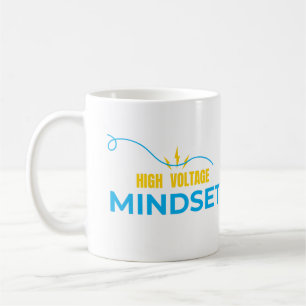 Café Taza de Mentalidad de Alto Voltaje - Diseño de Mot