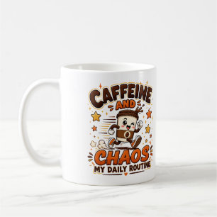 Café Taza de mi rutina diaria: cafeína y caos