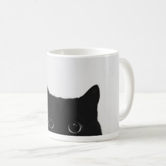 Café Taza de Mirada de Gato Negro