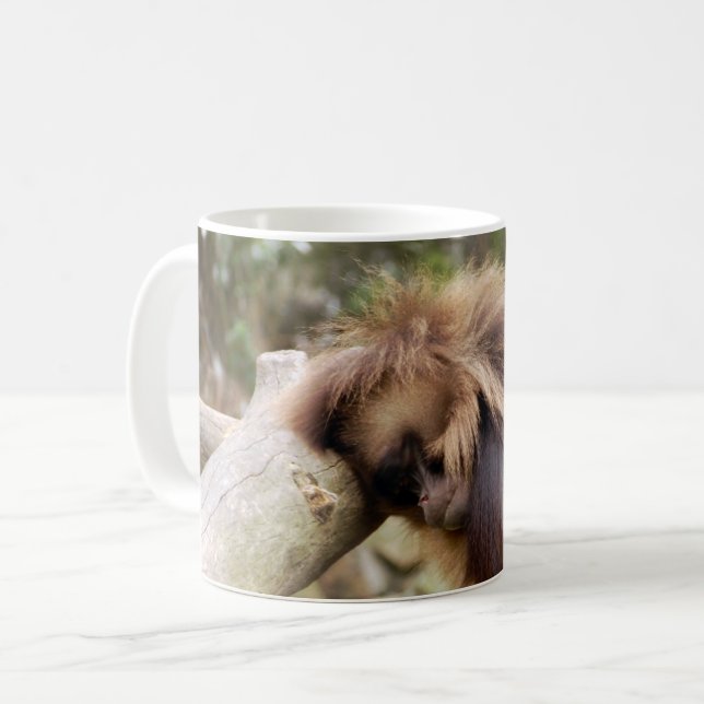 Café Taza de mono merodeador (Anverso izquierdo)