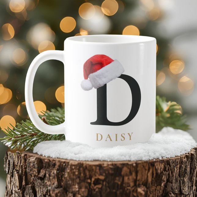 Café Taza de monograma de Navidad (Subido por el creador)