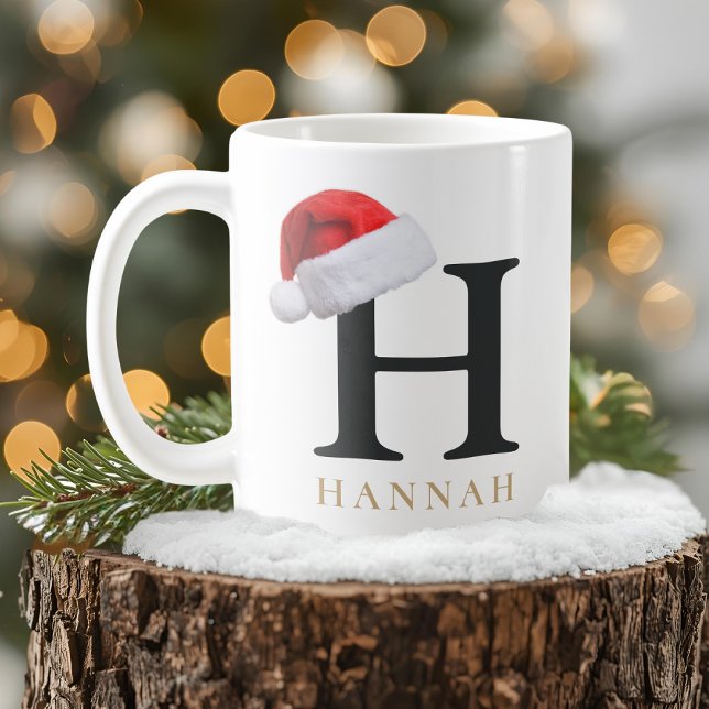 Café Taza de monograma de Navidad (Subido por el creador)