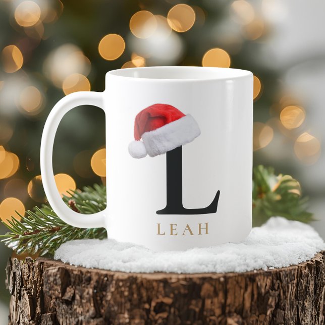 Café Taza de monograma de Navidad (Subido por el creador)