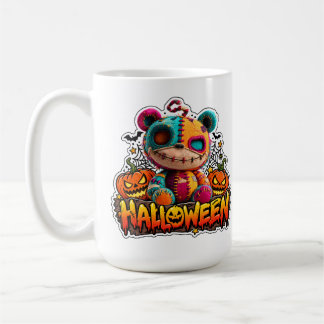 Café 🎃🧸 Taza de monstruo de peluche espeluznante y ad