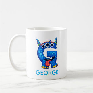 Café Taza de monstruos divertidos personalizada para ni