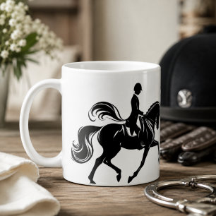 Café Taza de montar a caballo de dressage