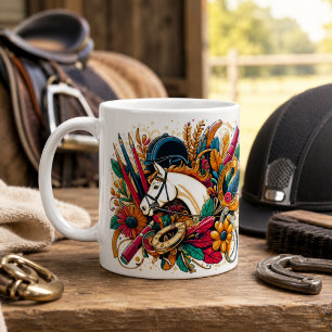 Café Taza de montar a caballo de dressage