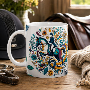 Café Taza de montar a caballo de dressage