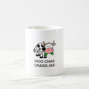 Café Taza de MOO-chas Hierba-IAS (Muchas Gracias)