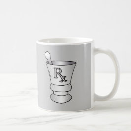 Café Taza de mortero y mano de almirez 