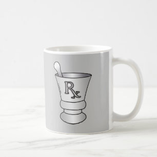 Café Taza de mortero y mano de almirez