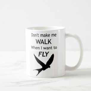 Café Taza de motivación de ADHD - quiero VOLAR