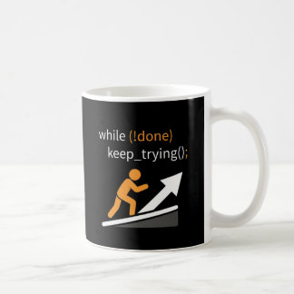 Café Taza de motivación para programadores «Sigue adela