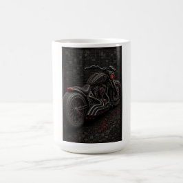 Café Taza de Motocicleta Personalizada Black Inferno Mo