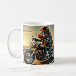 Café Taza de motocicleta Road Hog | Cerdo motociclista