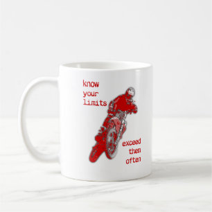 Café Taza de Motocross de Moto de Tierra Excede Tus Lím