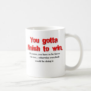 Café Taza de Motocross de Moto de Tierra Finish to Win