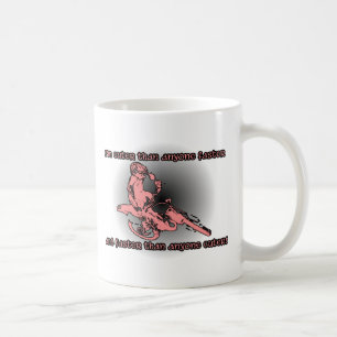 Café Taza de motocross de motocicleta más rápida y lind