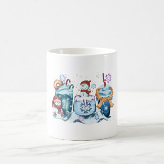 Café Taza de muñeco de nieve