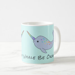 Café Taza de Narwhal del arco iris