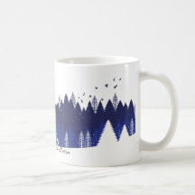Taza de Navidad Azul