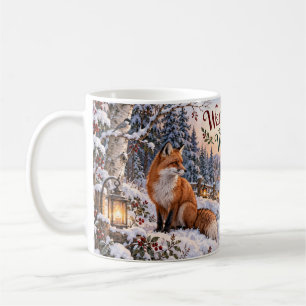 Café Taza de Navidad Bosque de Deseos Cálidos
