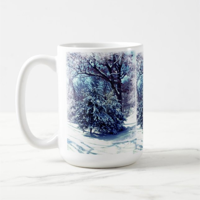 Café Taza de Navidad Bosque Invernal (Izquierda)