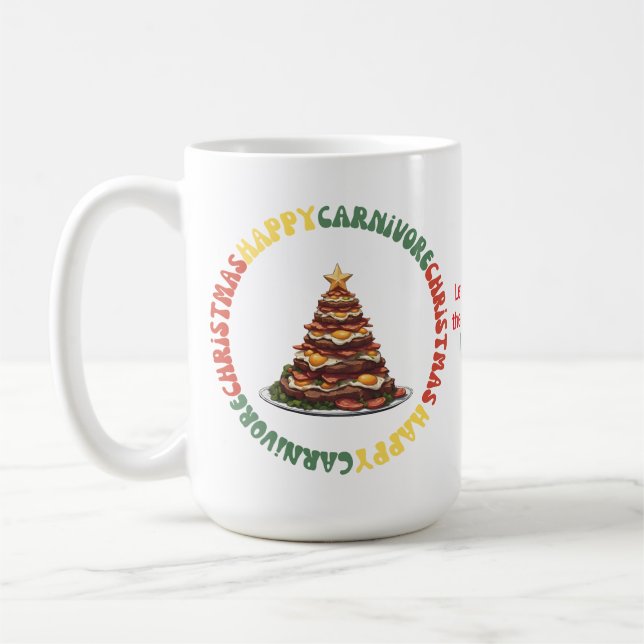 Café Taza de Navidad Carnívora (Izquierda)