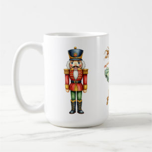 Café Taza de Navidad con Cascanueces y Bailarina