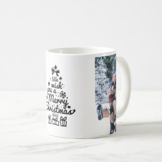 Café Taza de Navidad con Foto de Pareja Personalizada