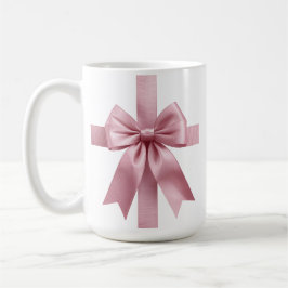 Café Taza de Navidad con Foto Personalizada con Lazo Ro