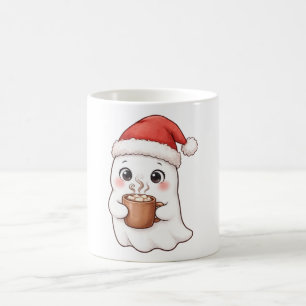 Café Taza de Navidad de Cacao Caliente con Gorro de San