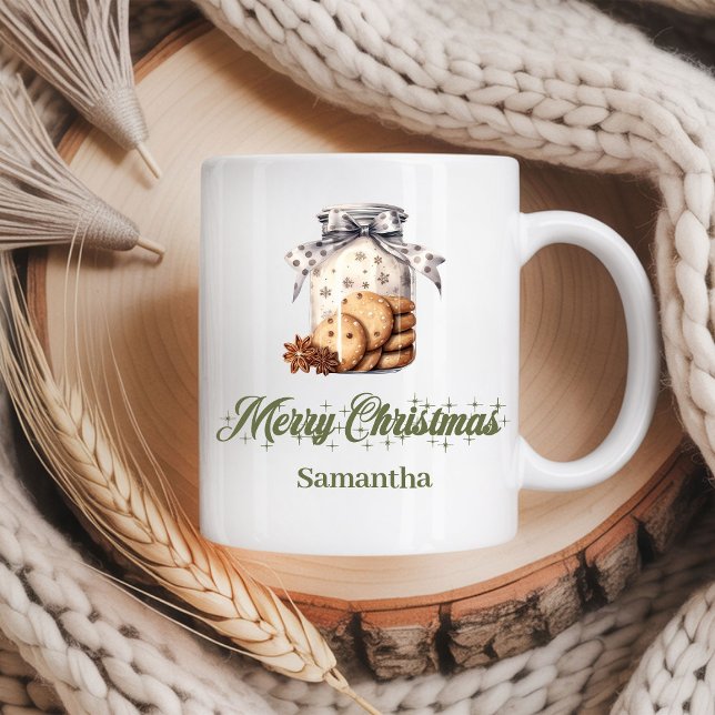 Café Taza de Navidad de estilo nórdico regalo personali (Nordic Style Christmas Mug Personalized Gift)
