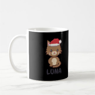 Café Taza de Navidad de Gato Marrón Personalizada