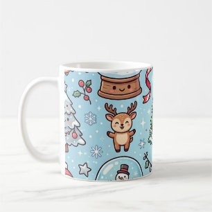 Café Taza de Navidad de Globo de Nieve – Patrón Inverna