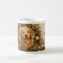 Taza de Navidad de Golden Retriever | Navidad Gold