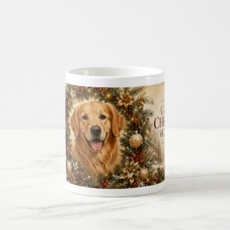 Café Taza de Navidad de Golden Retriever | Navidad Gold