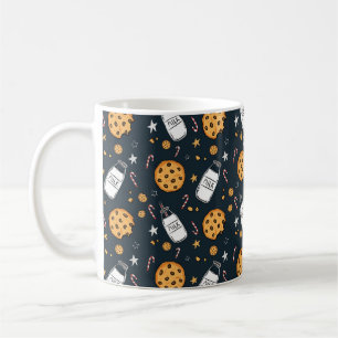 Café Taza de Navidad de Leche y Galletas