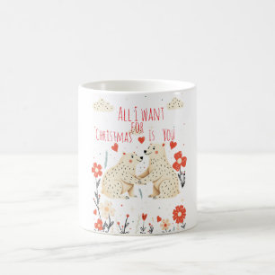 Café Taza de Navidad de Osos Polares Lindos