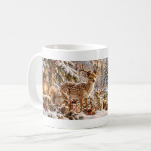 Café Taza de Navidad del Bosque