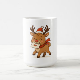 Café Taza de Navidad del Zoológico Wonky - Reno Cute