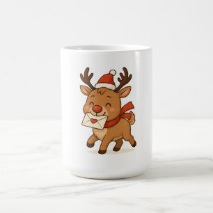 Café Taza de Navidad del Zoológico Wonky - Reno Cute