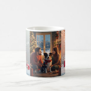 Café Taza de Navidad familiar con Border Collie – Hol
