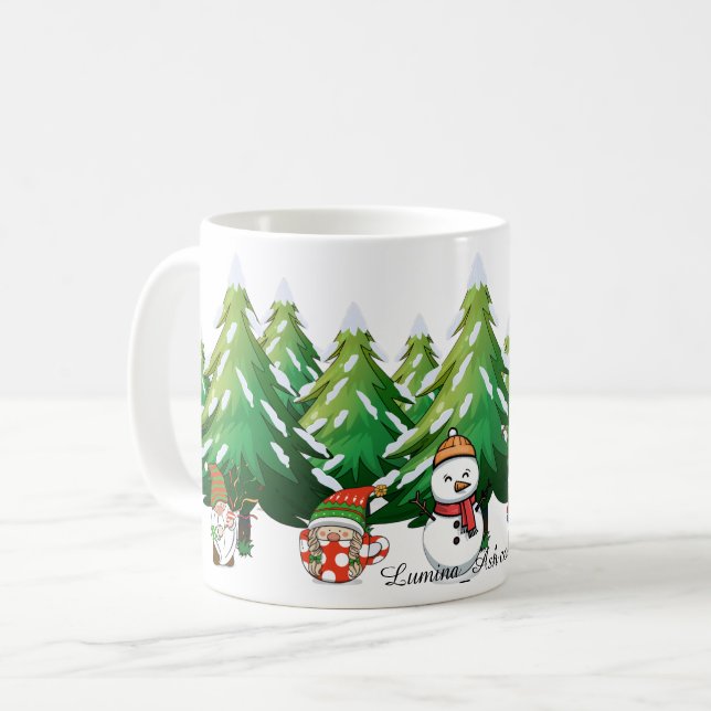 Café Taza de Navidad Gnome (Anverso izquierdo)