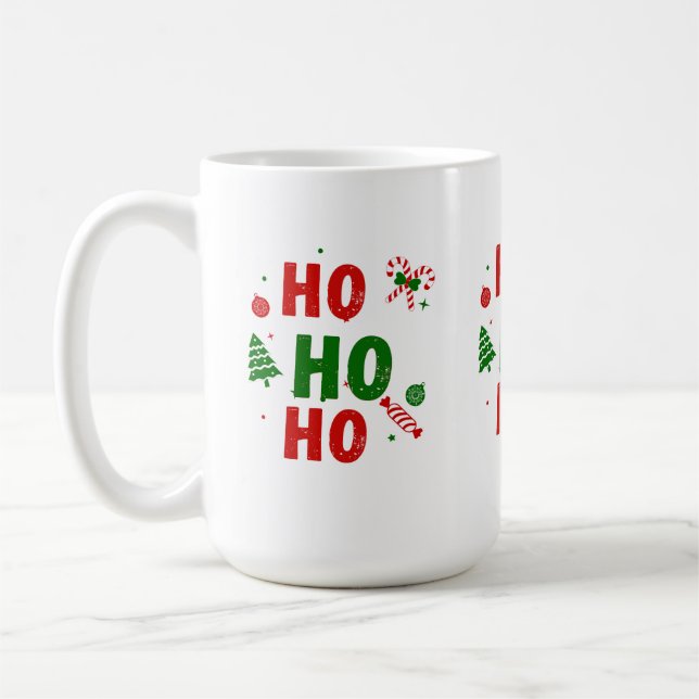 Café Taza de Navidad Ho Ho Ho (Izquierda)