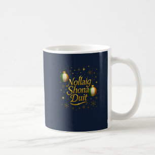 Café Taza de Navidad irlandesa Nollaig Shona Duit de or