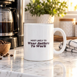 Café Taza de Navidad Más Propenso a Llevar Cuernecillos