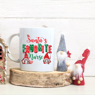 Café Taza de navidad para enfermera 